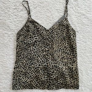 XS Cupcakes and Cashmere Leopard Print Blouse